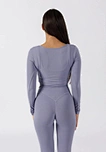 long sleeve crop top